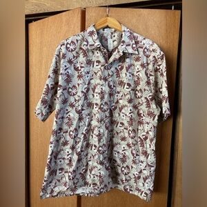 Burma Bibas (Size L) Cotton Hawaiian Shirt Cocktail Dice Music Vintage Vibes
